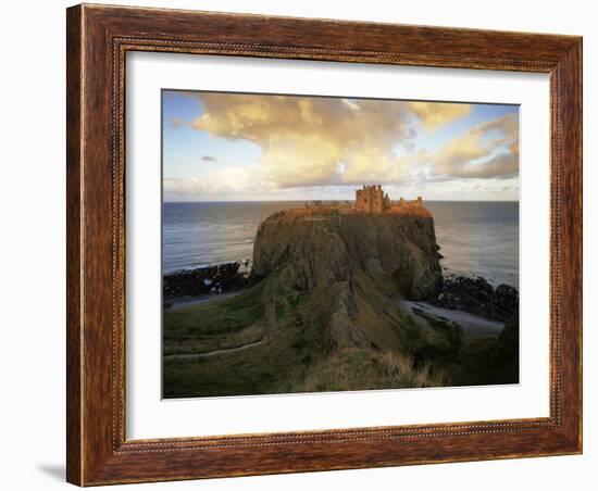 Dunnottar Castle, Dating from the 14th Century, at Sunset, Aberdeenshire, Scotland, United Kingdom-Patrick Dieudonne-Framed Photographic Print