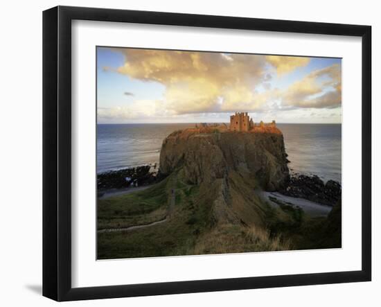 Dunnottar Castle, Dating from the 14th Century, at Sunset, Aberdeenshire, Scotland, United Kingdom-Patrick Dieudonne-Framed Photographic Print