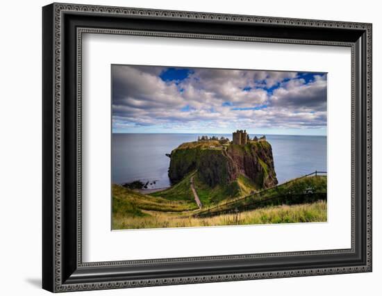 Dunnottar Castle Outside of Stonehaven, Aberdeenshire, Scotland, United Kingdom, Europe-Jim Nix-Framed Photographic Print