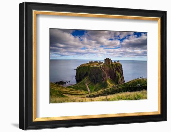 Dunnottar Castle Outside of Stonehaven, Aberdeenshire, Scotland, United Kingdom, Europe-Jim Nix-Framed Photographic Print