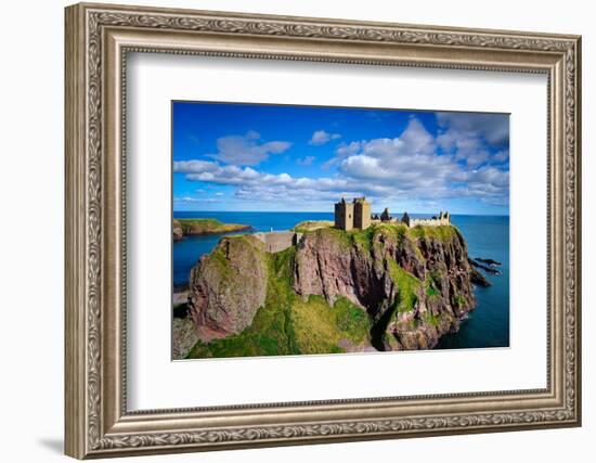 Dunnottar Castle Outside of Stonehaven, Aberdeenshire, Scotland, United Kingdom, Europe-Jim Nix-Framed Photographic Print