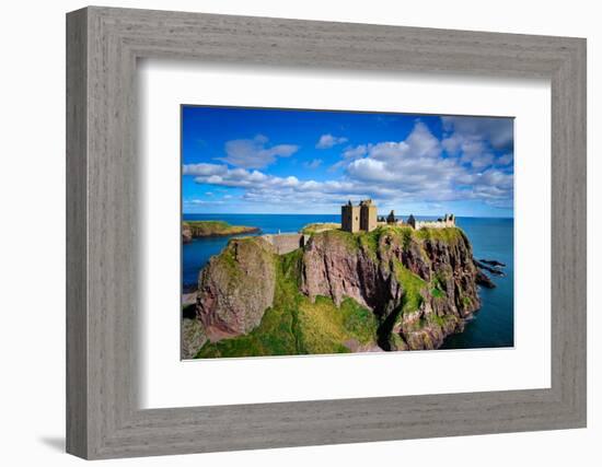 Dunnottar Castle Outside of Stonehaven, Aberdeenshire, Scotland, United Kingdom, Europe-Jim Nix-Framed Photographic Print