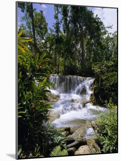 Dunns River Falls, Jamaica, Caribbean, West Indies, Central America-Robert Harding-Mounted Photographic Print