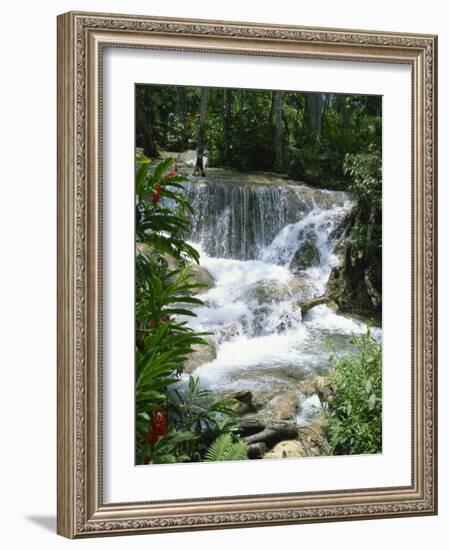 Dunns River Falls, Ocho Rios, Jamaica, West Indies, Caribbean, Central America-Harding Robert-Framed Photographic Print