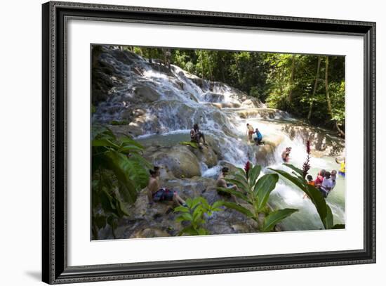 Dunns River Falls, Ocho Rios, Jamaica, West Indies, Caribbean, Central America-Doug Pearson-Framed Photographic Print