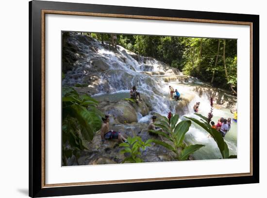 Dunns River Falls, Ocho Rios, Jamaica, West Indies, Caribbean, Central America-Doug Pearson-Framed Photographic Print