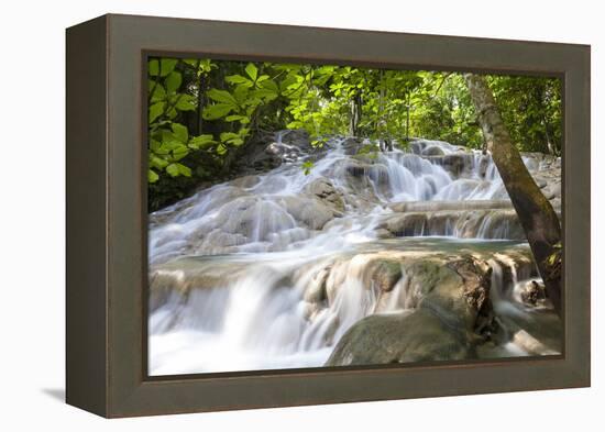 Dunns River Falls, Ocho Rios, Jamaica, West Indies, Caribbean, Central America-Doug Pearson-Framed Premier Image Canvas