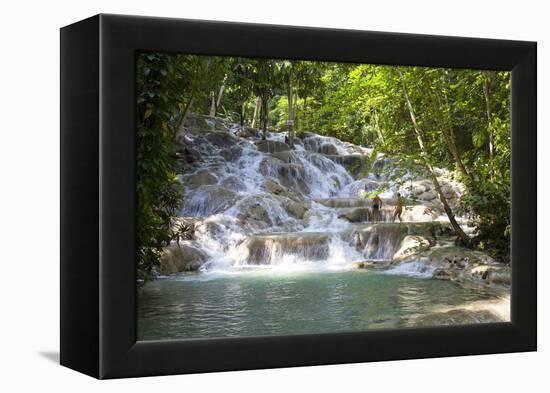 Dunns River Falls, Ocho Rios, Jamaica, West Indies, Caribbean, Central America-Doug Pearson-Framed Premier Image Canvas