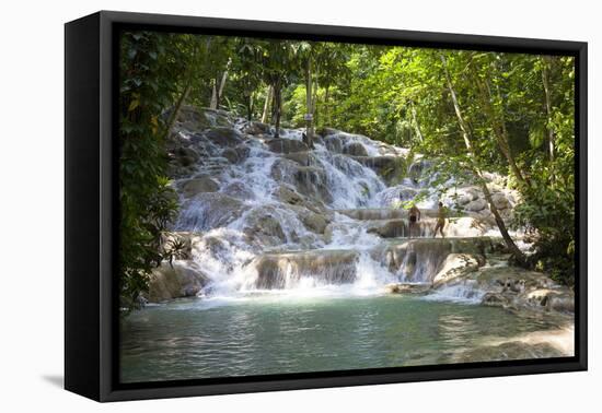 Dunns River Falls, Ocho Rios, Jamaica, West Indies, Caribbean, Central America-Doug Pearson-Framed Premier Image Canvas