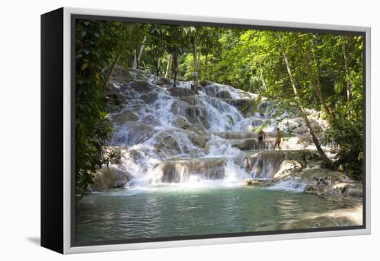 Dunns River Falls, Ocho Rios, Jamaica, West Indies, Caribbean, Central America-Doug Pearson-Framed Premier Image Canvas