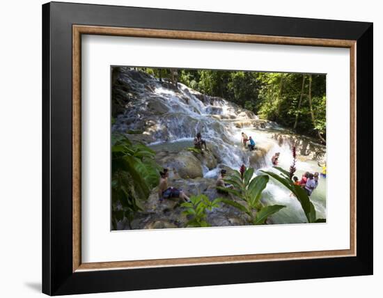 Dunns River Falls, Ocho Rios, Jamaica, West Indies, Caribbean, Central America-Doug Pearson-Framed Photographic Print