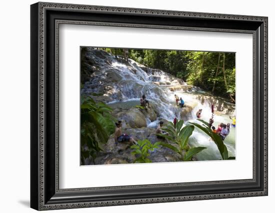 Dunns River Falls, Ocho Rios, Jamaica, West Indies, Caribbean, Central America-Doug Pearson-Framed Photographic Print