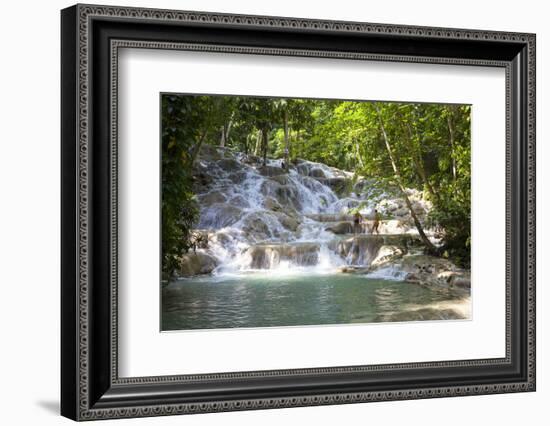 Dunns River Falls, Ocho Rios, Jamaica, West Indies, Caribbean, Central America-Doug Pearson-Framed Photographic Print