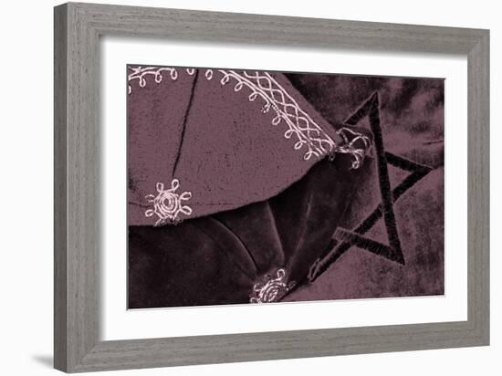 Dunny's Yarmulkes and Tallis Bag, 2016-Joy Lions-Framed Giclee Print