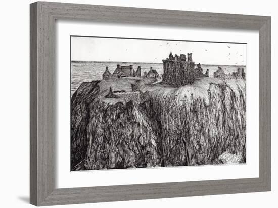 Dunottar Castle, 2007-Vincent Alexander Booth-Framed Giclee Print