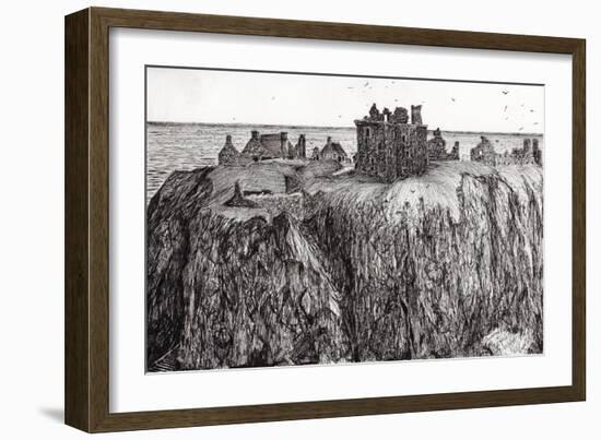 Dunottar Castle, 2007-Vincent Alexander Booth-Framed Giclee Print