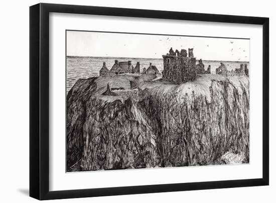 Dunottar Castle, 2007-Vincent Alexander Booth-Framed Giclee Print