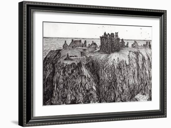 Dunottar Castle, 2007-Vincent Alexander Booth-Framed Giclee Print