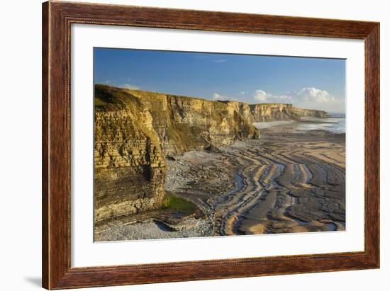 Dunraven Bay, Southerdown, Vale of Glamorgan, Wales, United Kingdom, Europe-Billy Stock-Framed Photographic Print