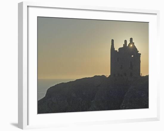 Dunskey Castle, Overlooking the Irish Sea, Near Portpatrick, Dumfries and Galloway, Scotland, UK-James Emmerson-Framed Photographic Print