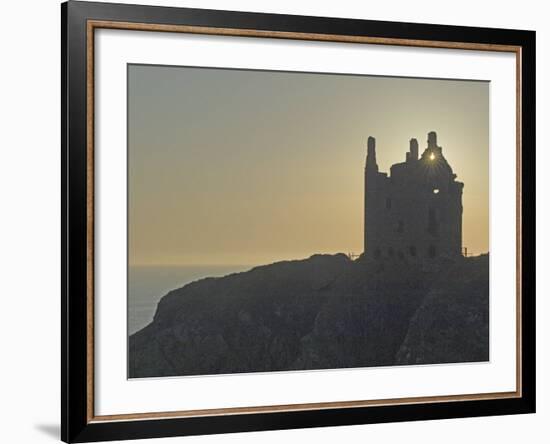 Dunskey Castle, Overlooking the Irish Sea, Near Portpatrick, Dumfries and Galloway, Scotland, UK-James Emmerson-Framed Photographic Print