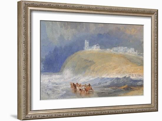 Dunstanborough Castle, Northumberland, C.1829-J. M. W. Turner-Framed Giclee Print