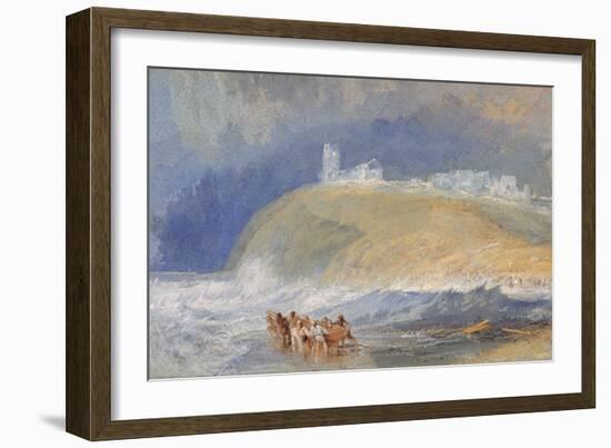 Dunstanborough Castle, Northumberland, C.1829-J. M. W. Turner-Framed Giclee Print
