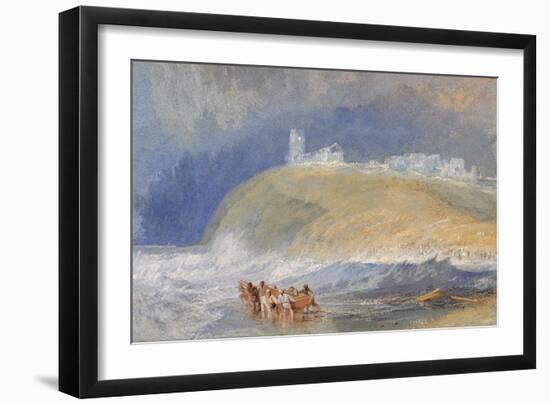 Dunstanborough Castle, Northumberland, C.1829-J. M. W. Turner-Framed Giclee Print