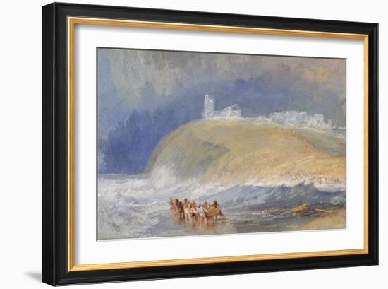 Dunstanborough Castle, Northumberland, C.1829-J. M. W. Turner-Framed Giclee Print