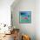 Duo Flamingos-Anne Ormsby-Framed Stretched Canvas displayed on a wall