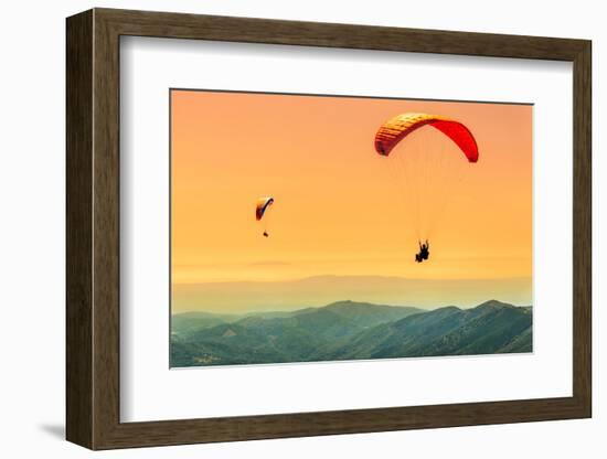 Duo Paragliding Flight-Aurelien Laforet-Framed Photographic Print