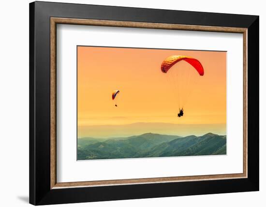 Duo Paragliding Flight-Aurelien Laforet-Framed Photographic Print