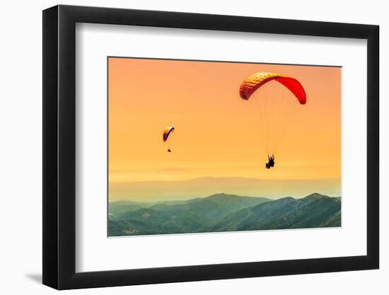 Duo Paragliding Flight-Aurelien Laforet-Framed Photographic Print