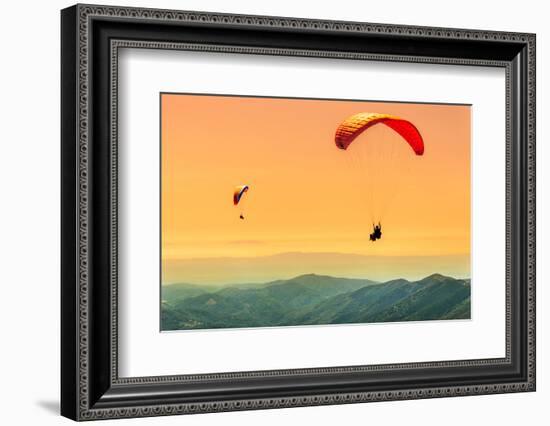 Duo Paragliding Flight-Aurelien Laforet-Framed Photographic Print