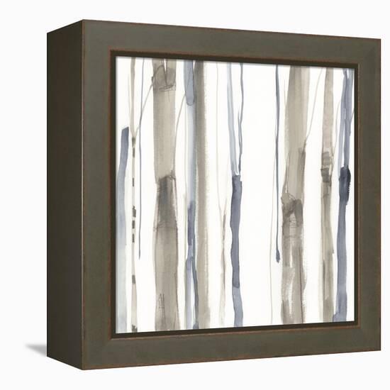 Duo Tone Trees I-null-Framed Stretched Canvas