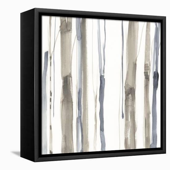 Duo Tone Trees I-null-Framed Stretched Canvas