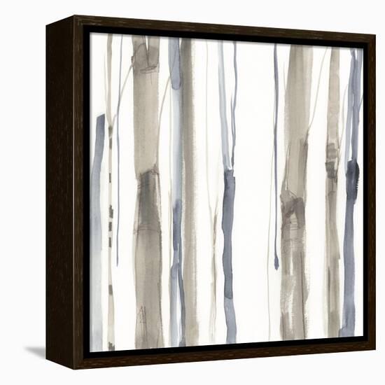 Duo Tone Trees I-null-Framed Stretched Canvas