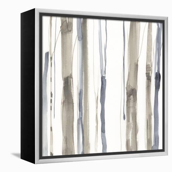 Duo Tone Trees I-null-Framed Stretched Canvas