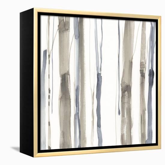 Duo Tone Trees I-null-Framed Stretched Canvas