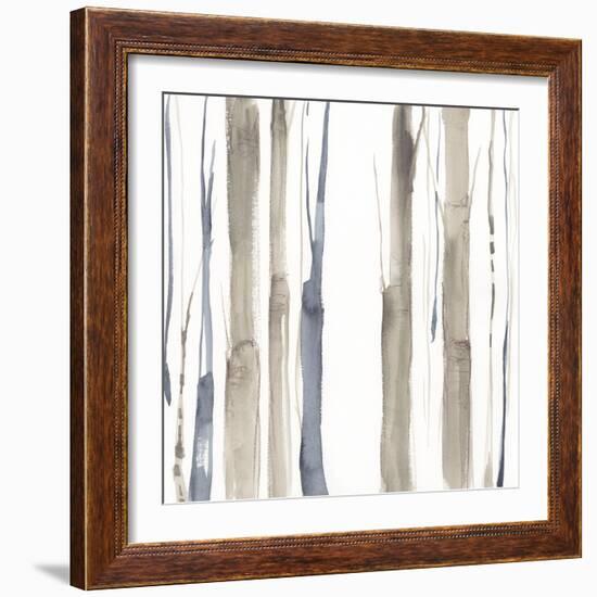 Duo Tone Trees II-null-Framed Art Print