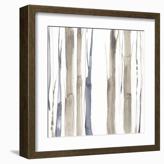 Duo Tone Trees II-null-Framed Art Print