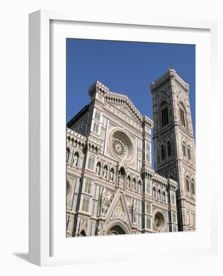 Duomo and Campanile (Cathedral and Bell Tower), Florence, UNESCO World Heritage Site, Italy-Sergio Pitamitz-Framed Photographic Print