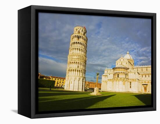 Duomo and Leaning Tower, Pisa, Italy-Terry Eggers-Framed Premier Image Canvas