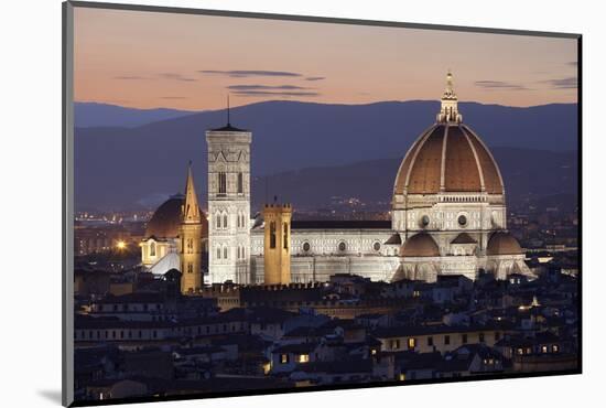 Duomo at Night from Piazza Michelangelo, Florencetuscany, Italy, Europe-Stuart Black-Mounted Photographic Print