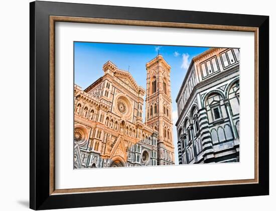 Duomo & Baptistry in Florence-null-Framed Art Print