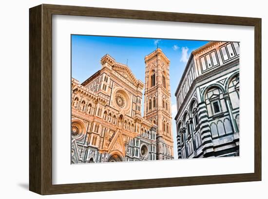 Duomo & Baptistry in Florence-null-Framed Art Print