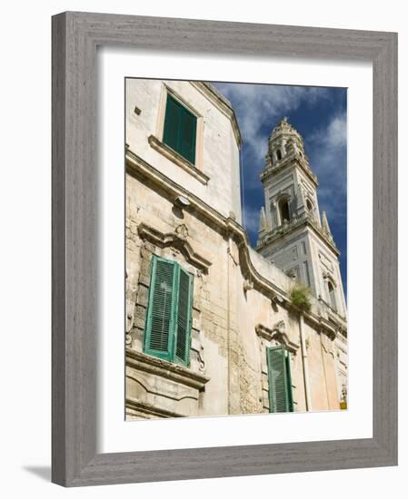 Duomo Campanile, Piazza del Duomo, Lecce, Puglia, Italy-Walter Bibikow-Framed Photographic Print