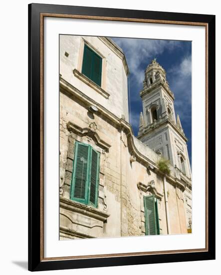 Duomo Campanile, Piazza del Duomo, Lecce, Puglia, Italy-Walter Bibikow-Framed Photographic Print