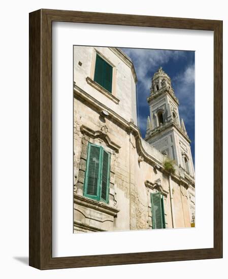 Duomo Campanile, Piazza del Duomo, Lecce, Puglia, Italy-Walter Bibikow-Framed Photographic Print