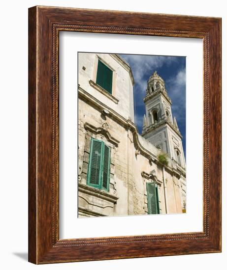 Duomo Campanile, Piazza del Duomo, Lecce, Puglia, Italy-Walter Bibikow-Framed Photographic Print